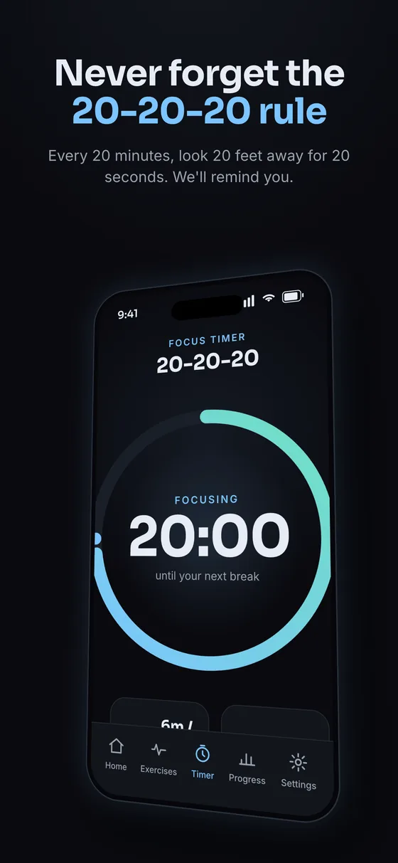 EyeReset 20-20-20 break timer